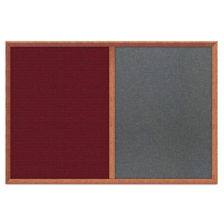 United Visual Products Enclosed Corkboard, 1 Door, 48"x36", 4" Fra, UV3423-WHITE-APRICOT UV3423-WHITE-APRICOT